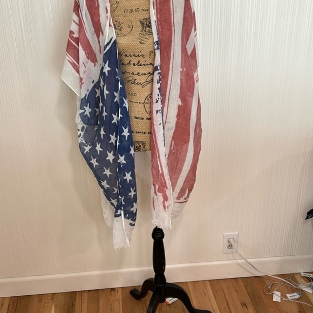 Elegant American Flag Cover-Up/ Wrap